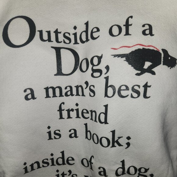 Vintage Groucho Marx Quote Sweatshirt – Fruit of the Loom Heavy Cotton Made USA - Picture 2 of 4